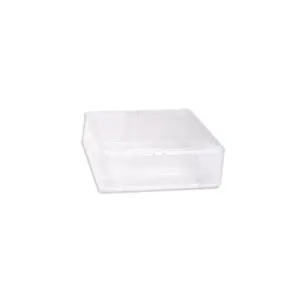 Cut Comb Box Plastic with Lids 4 1/8" X 4 1/8" - 12 Pack