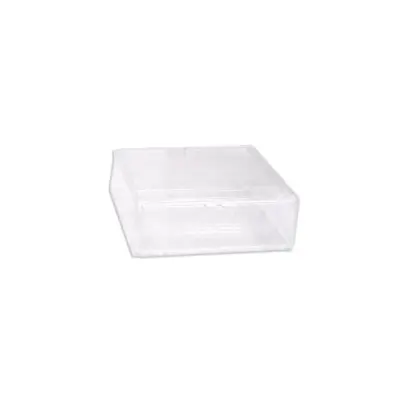 Cut Comb Box Plastic with Lids 4 1/8" X 4 1/8" - 12 Pack